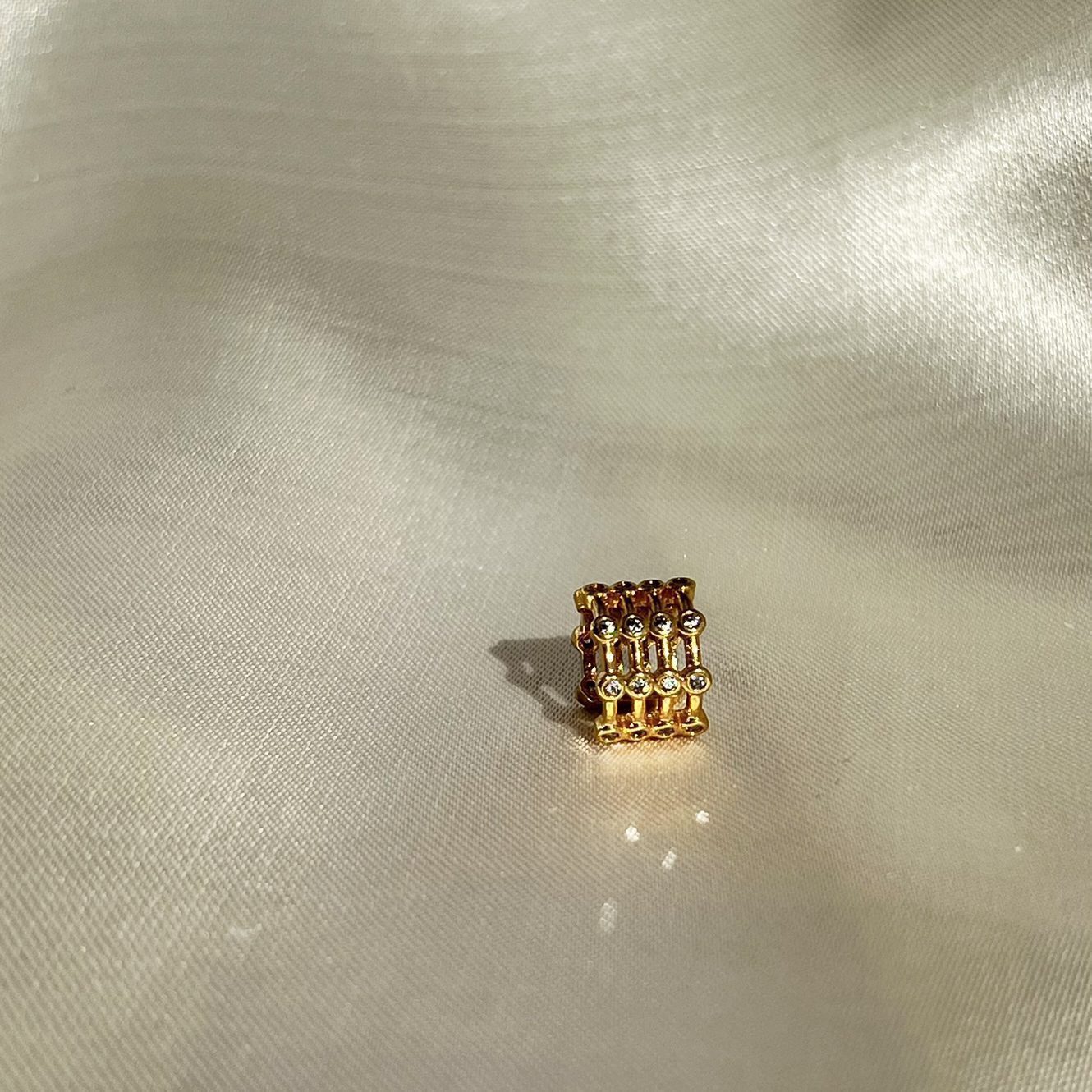 Piercing Fake 4 Aros com Strass - Imagem 2