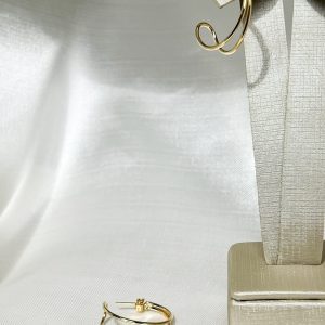 Brinco Meia Argola Dupla