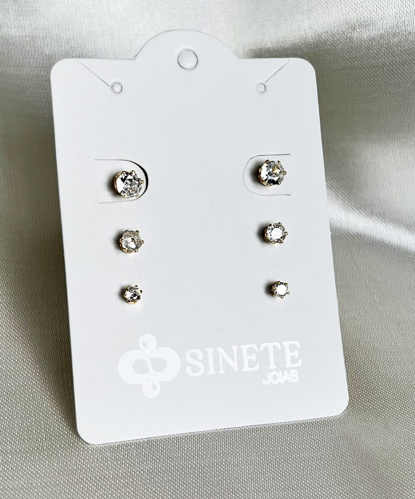 Brincos Trio Ponto de Luz